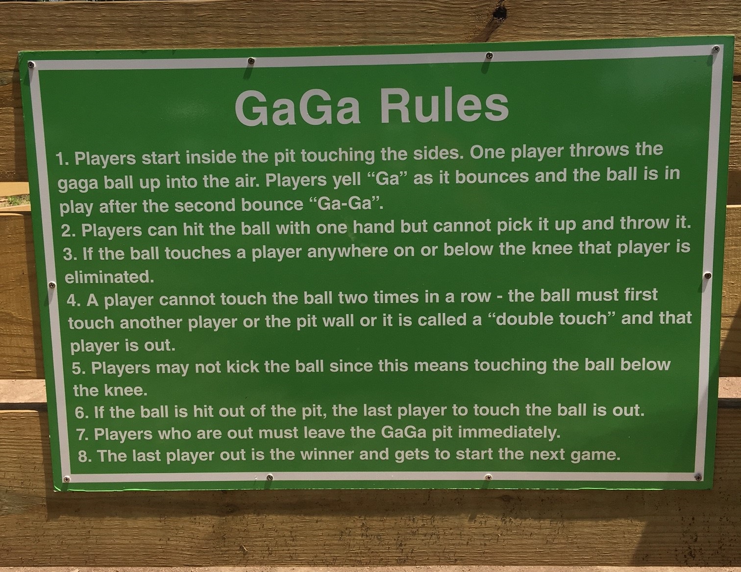 Gaga rules