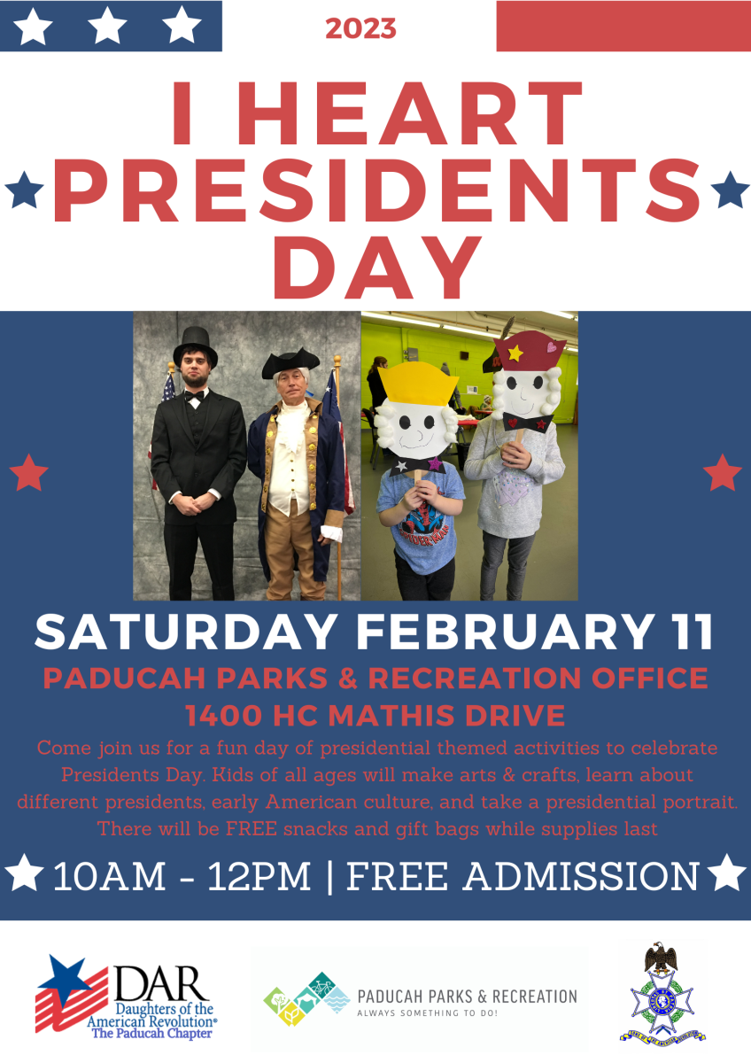 I Heart Presidents Day flyer