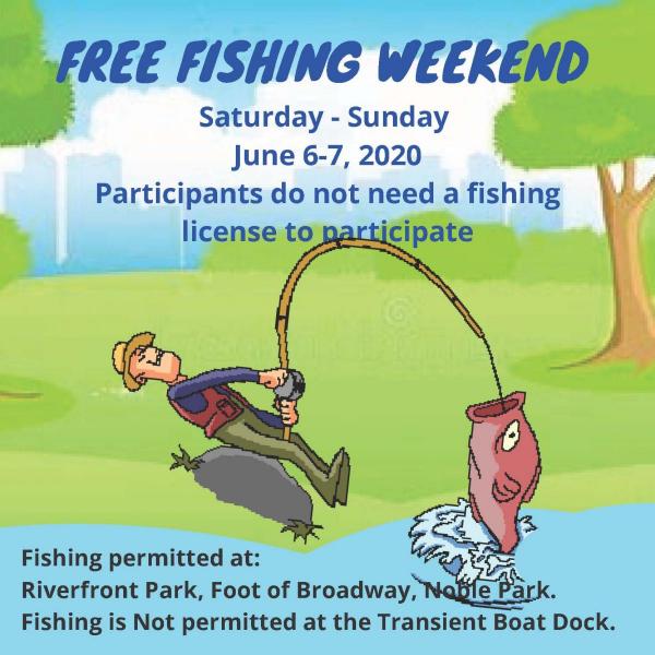 Free fishing store weekend 2020