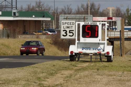 Roadside speed trailer