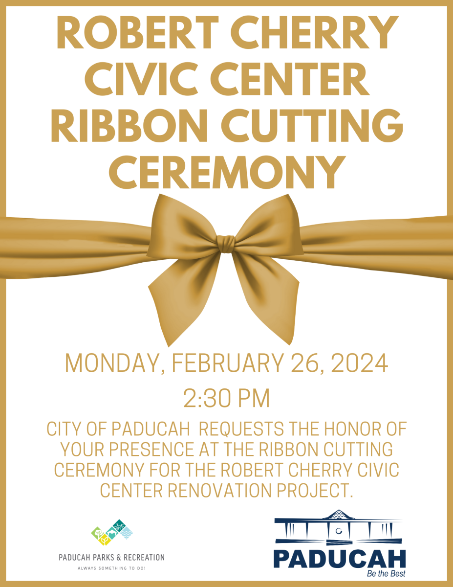Robert Cherry Civic Center Ribbon Cutting Invitation