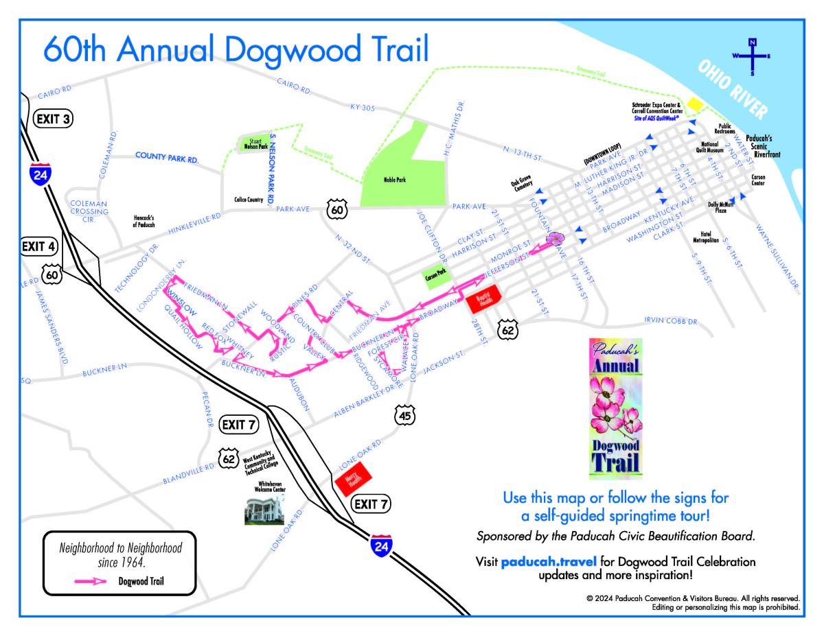 Dogwood Trail Map for 2024