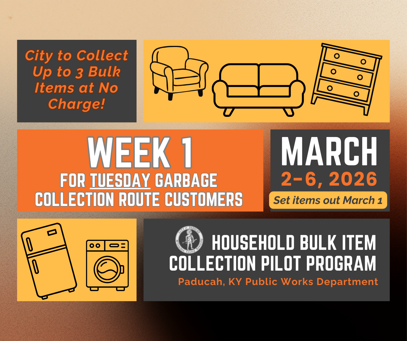 Bulk Item Week 1 Collection Notice