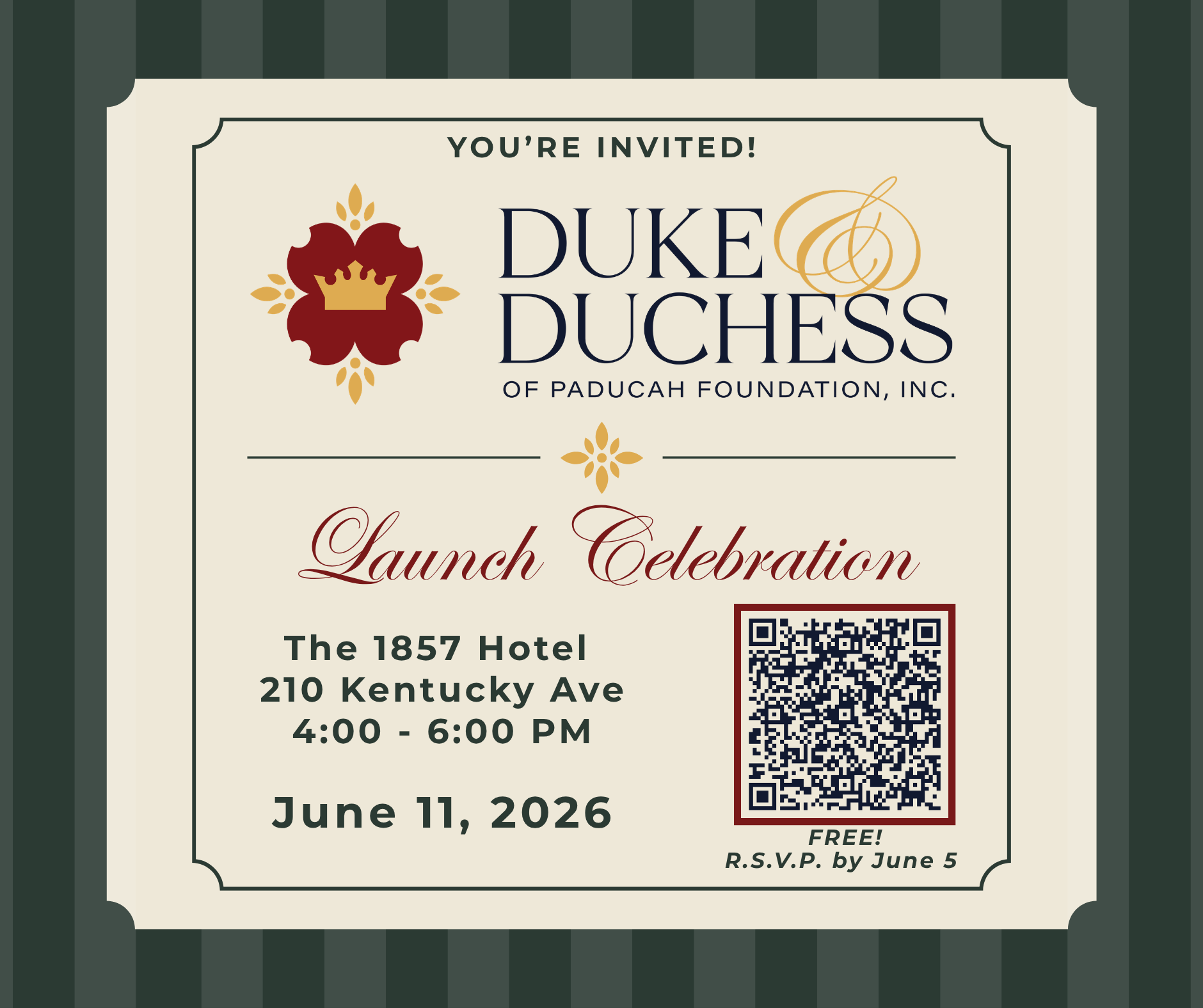 invitation for launch celebration