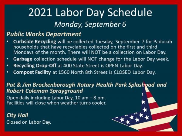 2021 Labor Day Holiday